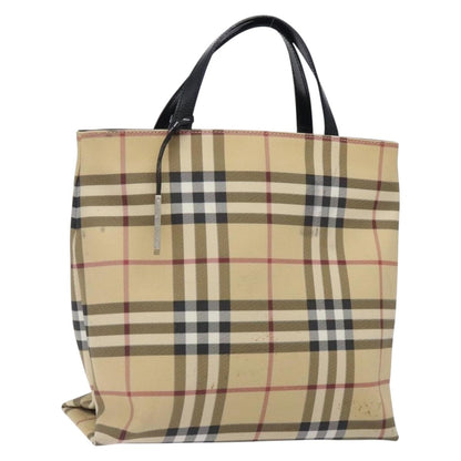 Burberry Nova Check Tote canvas check pattern, BEIGE, CANVAS, Tote bag