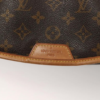 Louis Vuitton Menilmontant Handbag Monogram Canvas, BROWN, CANVAS, Shoulder bag