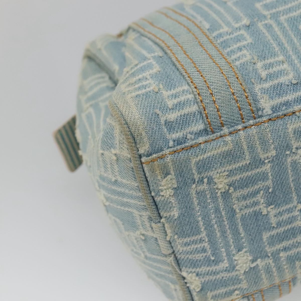 Fendi Boston Bag Denim, BLUE, DENIM_JEANS, Handbag