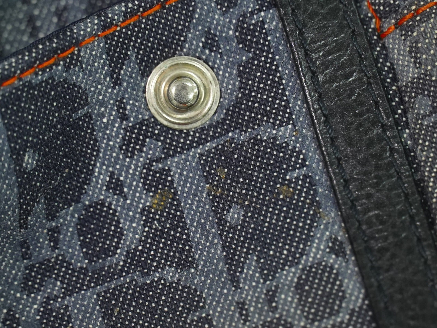 Christian Dior Flight Shoulder Bag Denim, NAVY, DENIM_JEANS, Shoulder bag