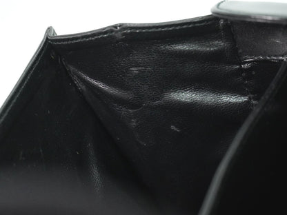 Salvatore Ferragamo Gancini Shoulder Bag Leather, BLACK, LEATHER, Shoulder bag