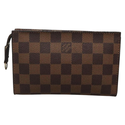 Louis Vuitton Marais Bucket Zip Pouch Damier, BROWN, CANVAS, Clutche & pouche