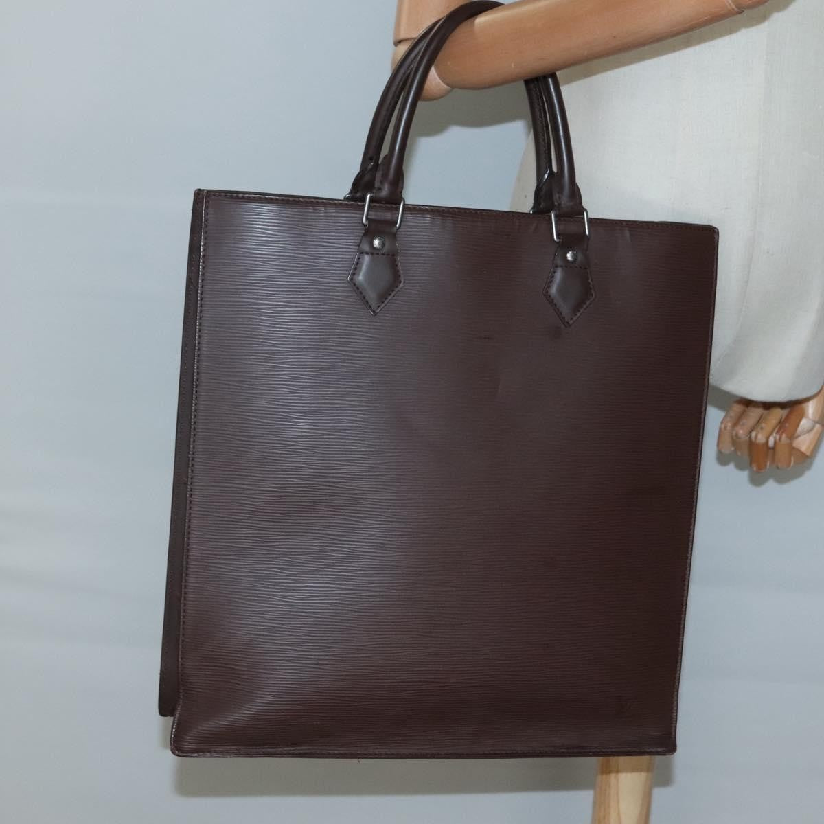 Louis Vuitton Sac Plat Bag Epi Leather, BROWN, LEATHER, Handbag