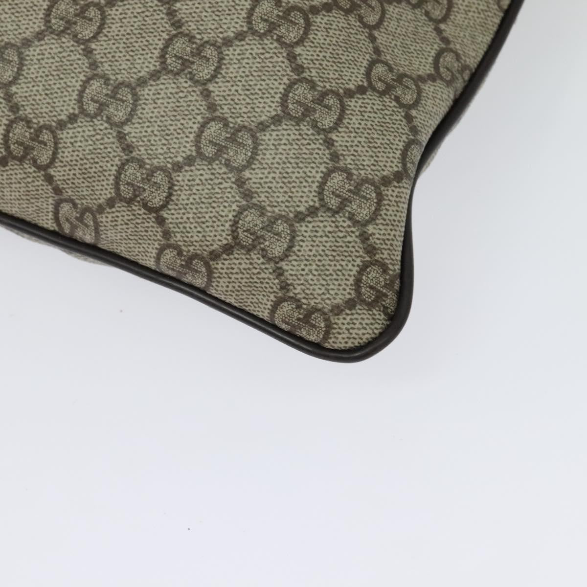 Gucci Zip Top Messenger Bag GG Coated Canvas, BEIGE, CANVAS, Shoulder bag