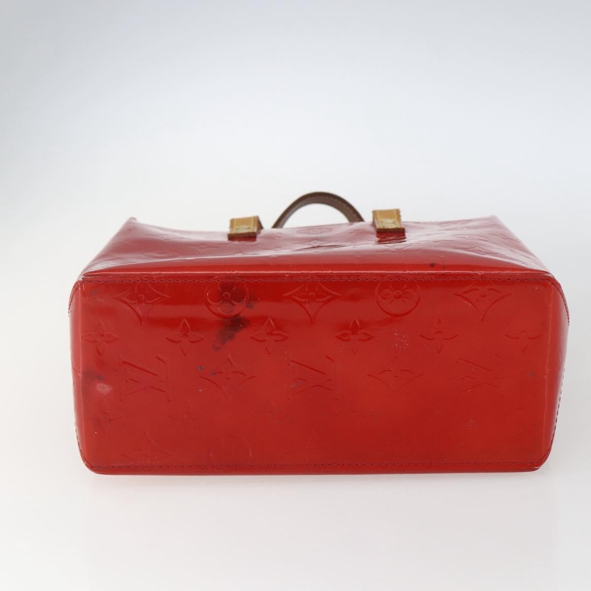Louis Vuitton Reade Handbag Monogram Vernis, Red, Patent Leather, Handbag
