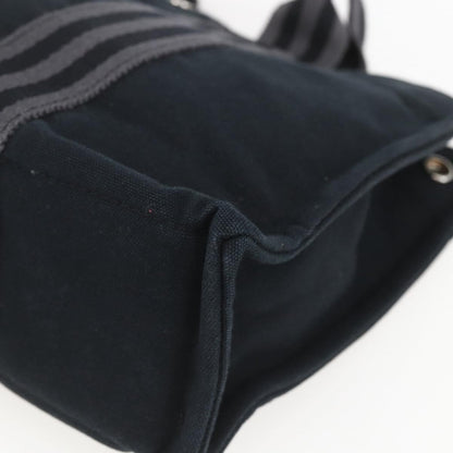 Hermes Fourre Tout Tote Canvas, BLACK, CANVAS, Tote bag
