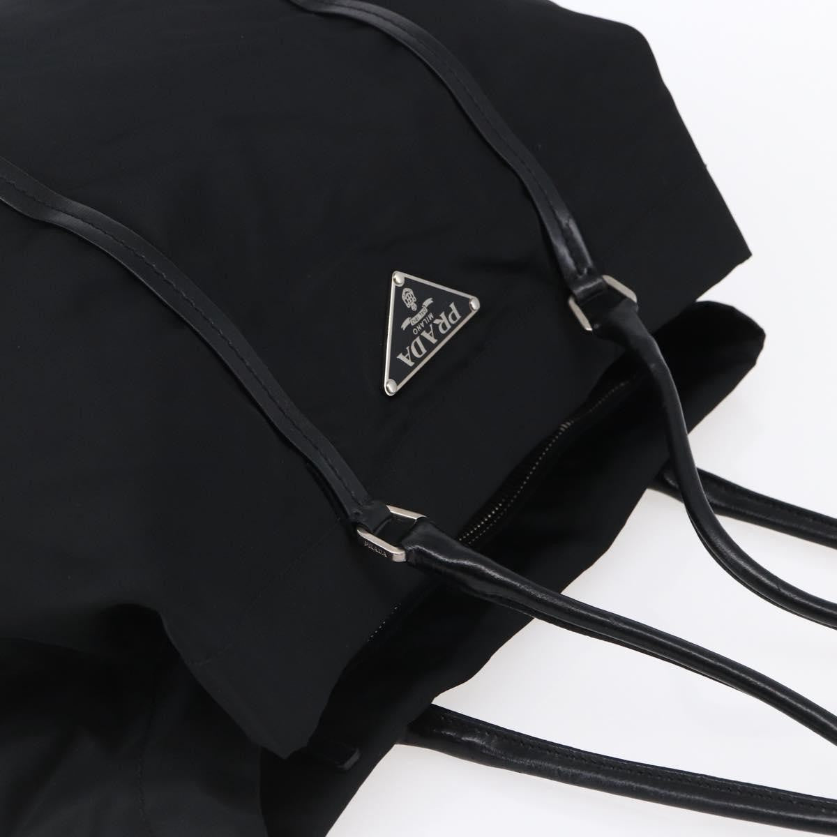 Prada Vintage Tote Tessuto, BLACK, NYLON, Tote bag