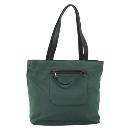 Prada Vintage Zip Tote Tessuto, GREEN, NYLON, Tote bag