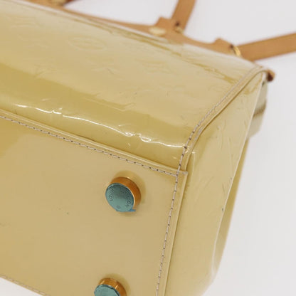 Louis Vuitton Brea Handbag Monogram Vernis, BEIGE, PATENT_LEATHER, Handbag