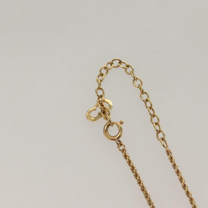 Christian Dior Vintage Logo Round Pendant Necklace Metal, GOLD, METAL, Necklace