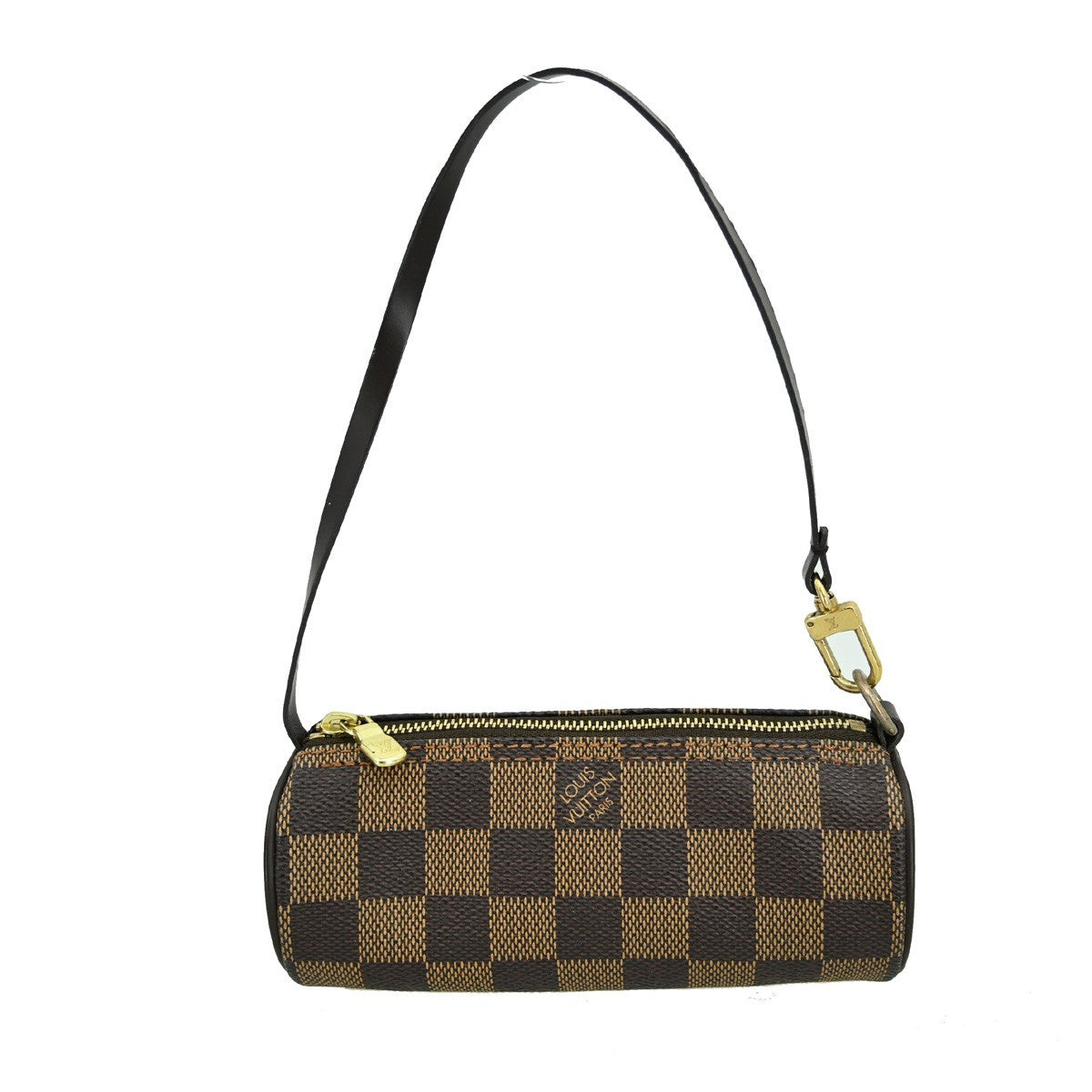 Louis Vuitton Papillon Pochette Damier, BROWN, CANVAS, Clutche & pouche