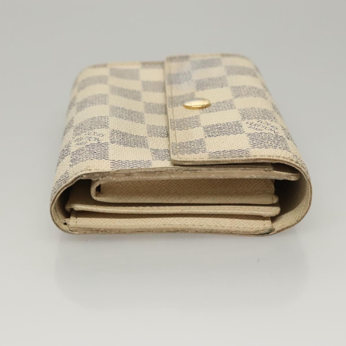 Louis Vuitton Alexandra Wallet Damier, WHITE, CANVAS, Wallets