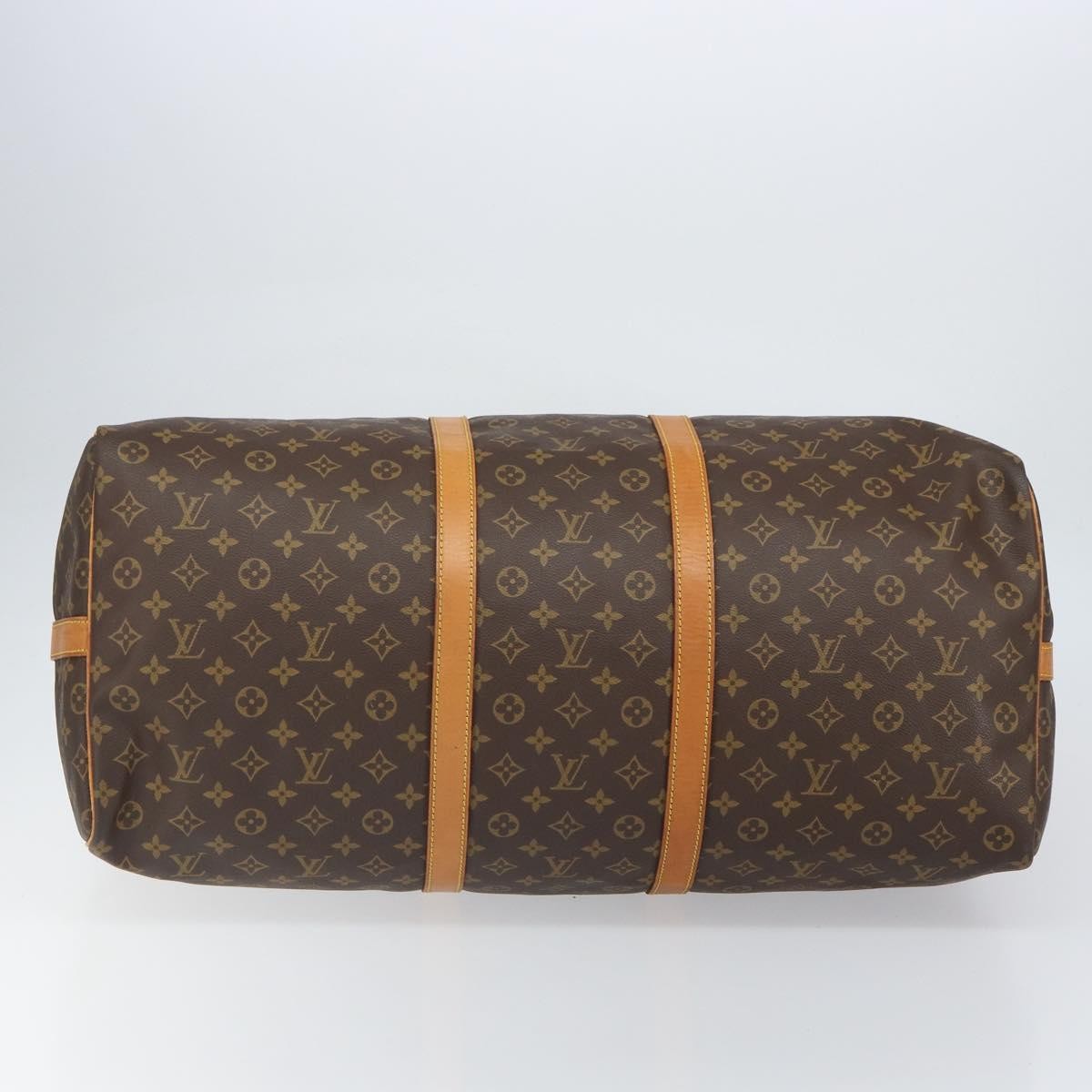 Louis Vuitton Keepall Bandouliere Bag Monogram Canvas, BROWN, CANVAS, Travel bag