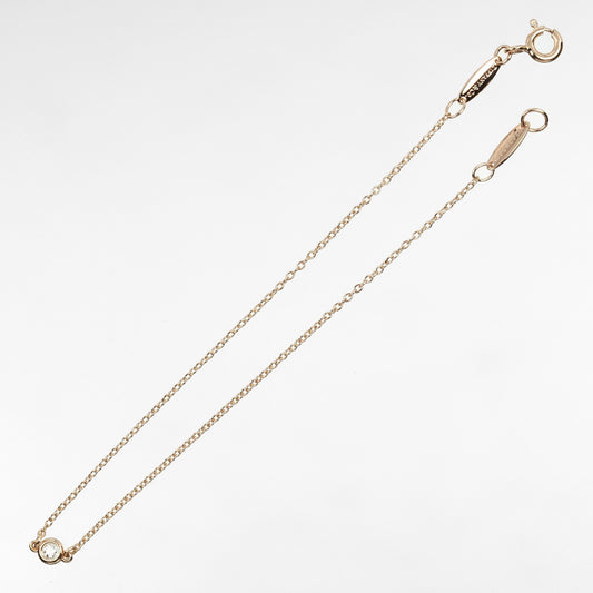 Tiffany & Co. Elsa Peretti Diamonds by the Yard 3 Stone Bracelet 18K Rose Gold with Diamonds, GOLD, ROSE_GOLD, Bracelet