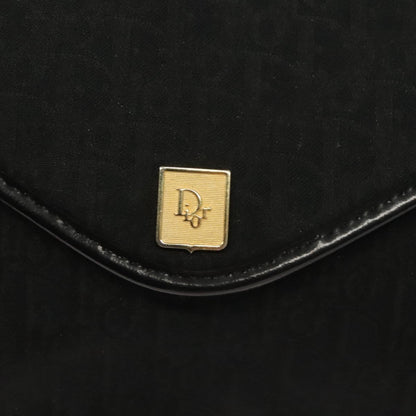 Christian Dior Vintage Trotter Pouch Diorissimo Canvas, BLACK, CANVAS, Clutche & pouche