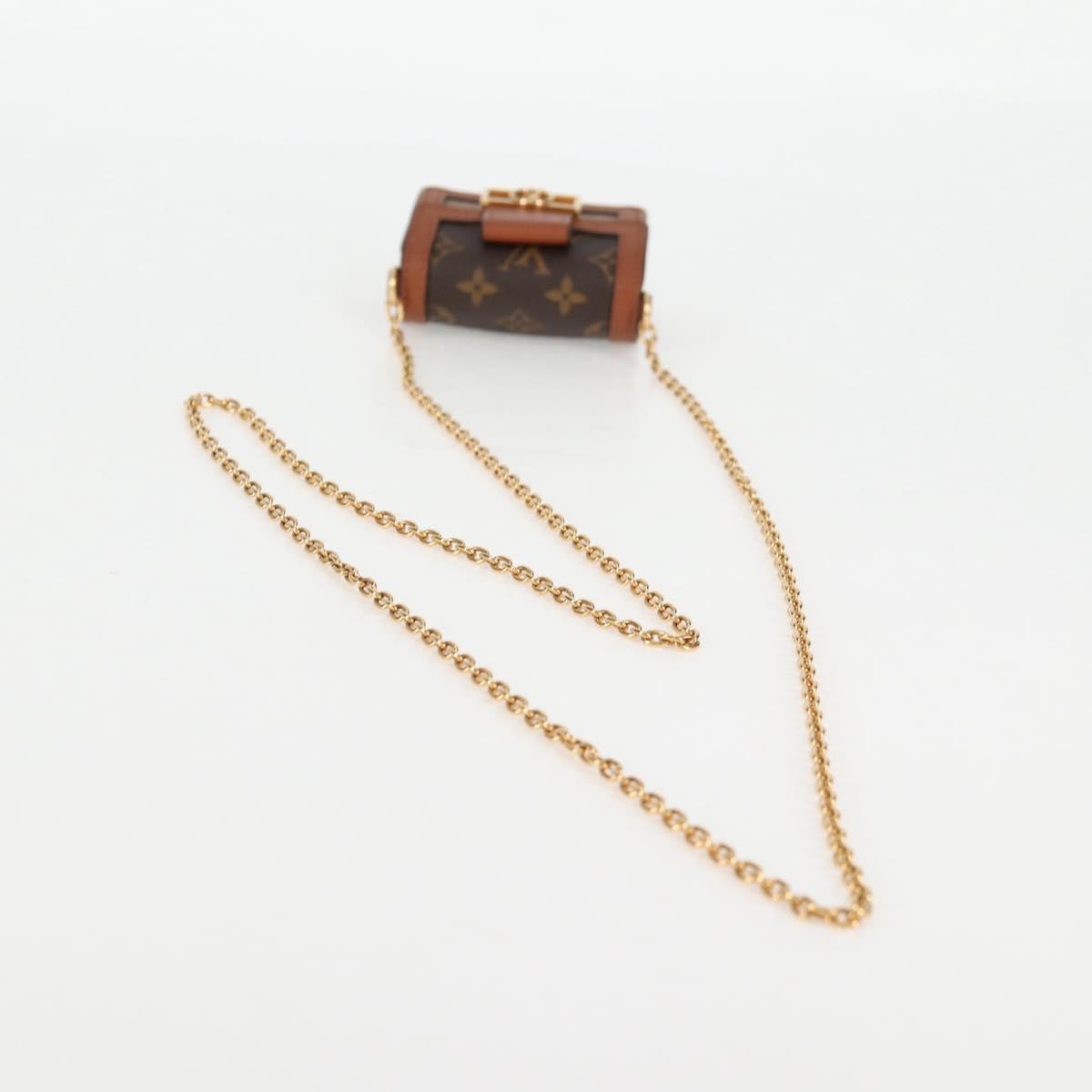 Louis Vuitton Dauphine Chain Wallet Reverse Monogram Canvas, BROWN, CANVAS, Wallets