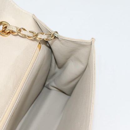 Chanel Vintage Tassel Flap Bag Quilted Lambskin, GOLD, LAMB_SKIN, Handbag