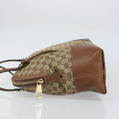 Gucci Bree Dome Tote GG Canvas with Leather, BEIGE, CANVAS, Tote bag