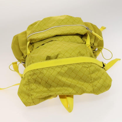 Bottega Veneta Vintage Backpack Nylon, Yellow, Nylon, Backpack