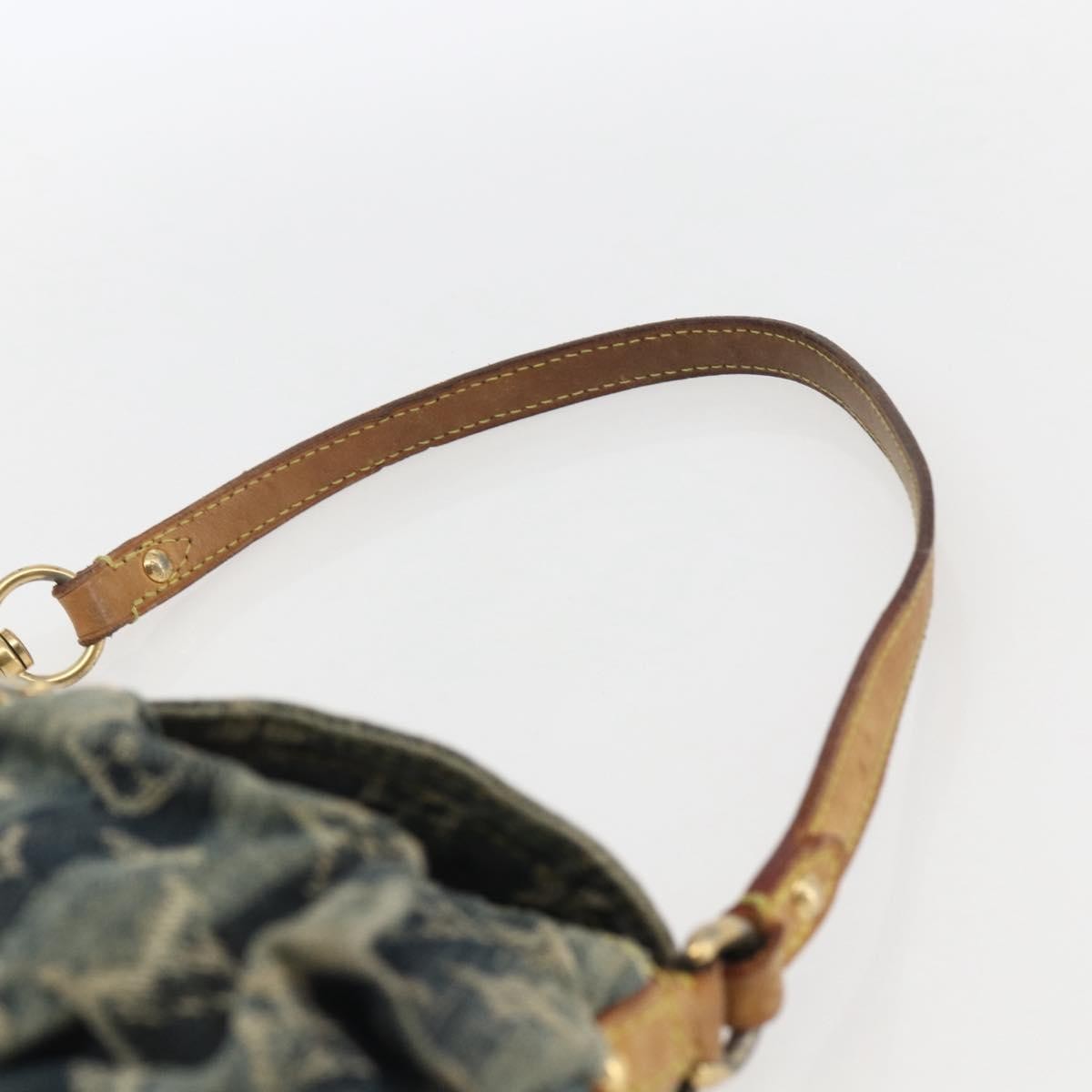 Louis Vuitton Pleaty Raye Handbag Striped Monogram Denim, BLUE, DENIM_JEANS, Shoulder bag