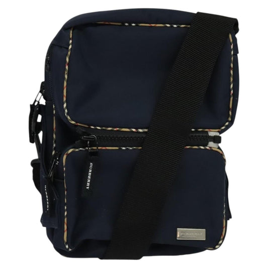Burberry Vintage Shoulder Bag Nylon, NAVY, NYLON, Shoulder bag
