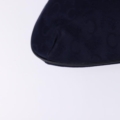 Celine C Sulky Handbag Canvas, NAVY, CANVAS, Handbag