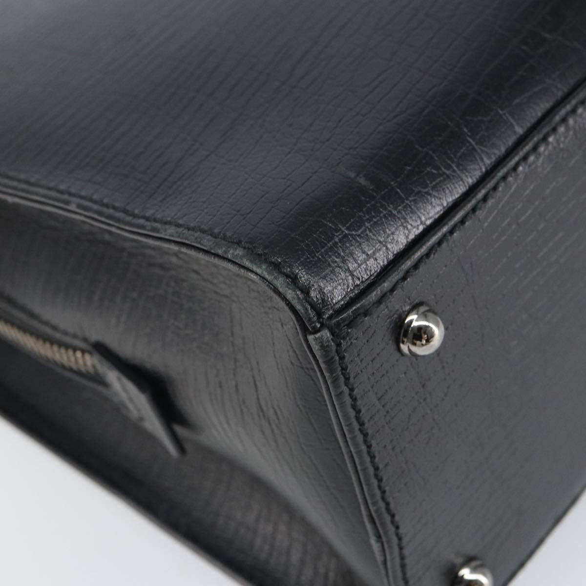 Gucci Vintage Handbag Leather, BLACK, LEATHER, Handbag