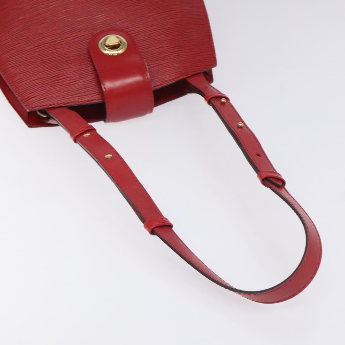 Louis Vuitton Cluny Shoulder Bag Epi Leather, RED, LEATHER, Shoulder bag