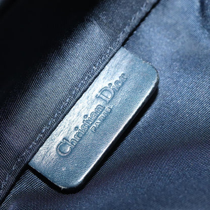 Christian Dior Vintage Saddle Coin Purse Diorissimo Canvas, NAVY, CANVAS, Wallets