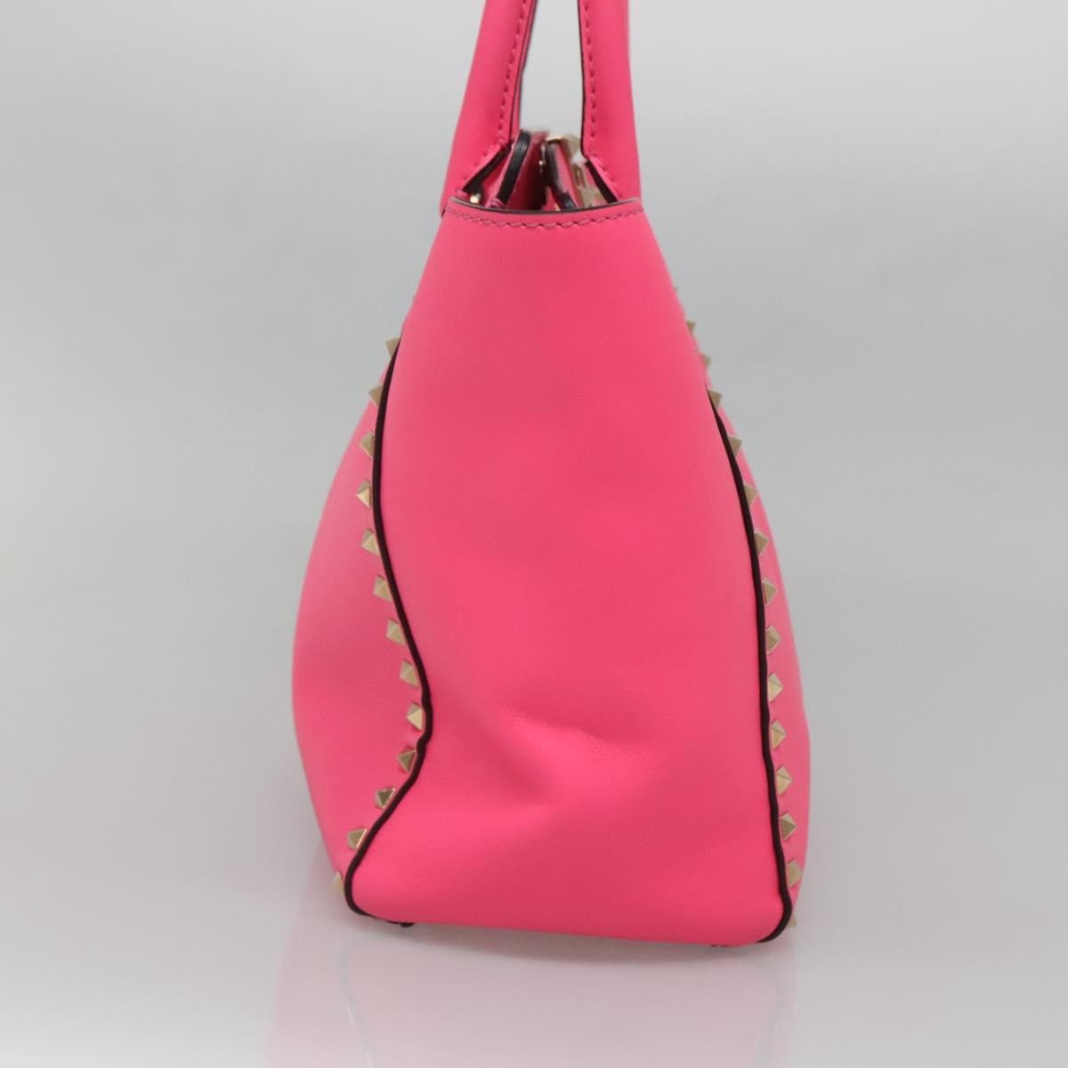 Valentino Garavani Rockstud Tote Rigid Leather, PINK, LEATHER, Tote bag