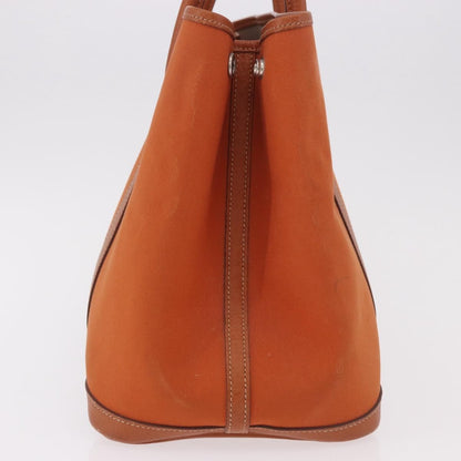 Hermes Garden Party Tote Toile and Leather, Orange, Canvas, Tote Bag