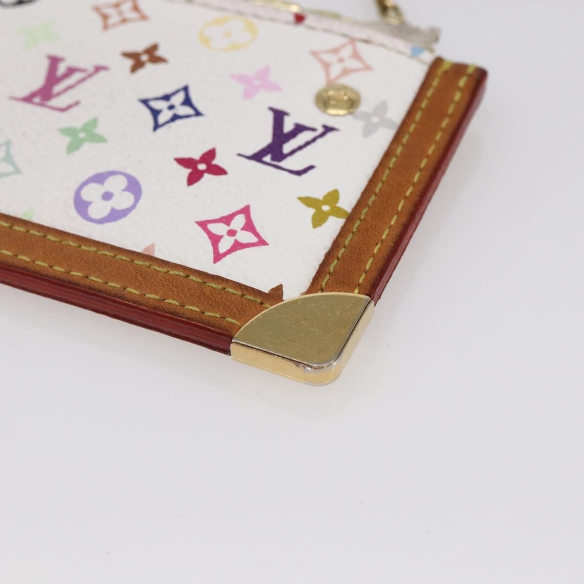 Louis Vuitton Pochette Clés Monogram Canvas, WHITE, CANVAS, Wallets