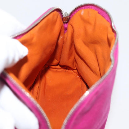 Hermes Bolide Travel Pouch Canvas, Pink, Canvas, Clutch