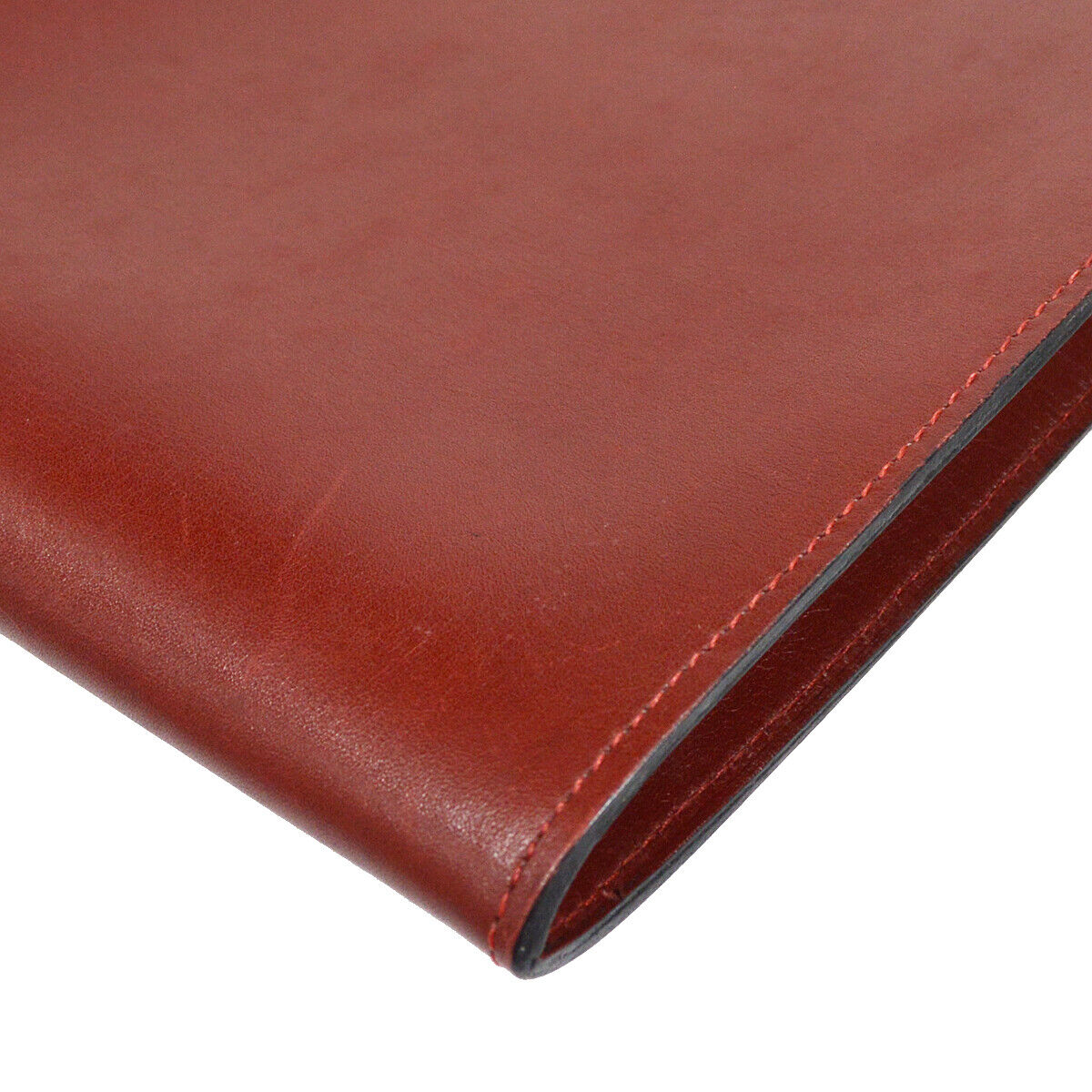 Hermes Onimaitou Pochette Box Calf, BURGUNDY, LEATHER, Shoulder bag