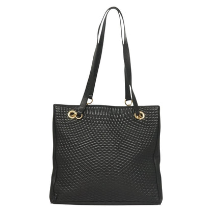 Bally Vintage Tote Bag Leather, Black, Leather, Tote Bag