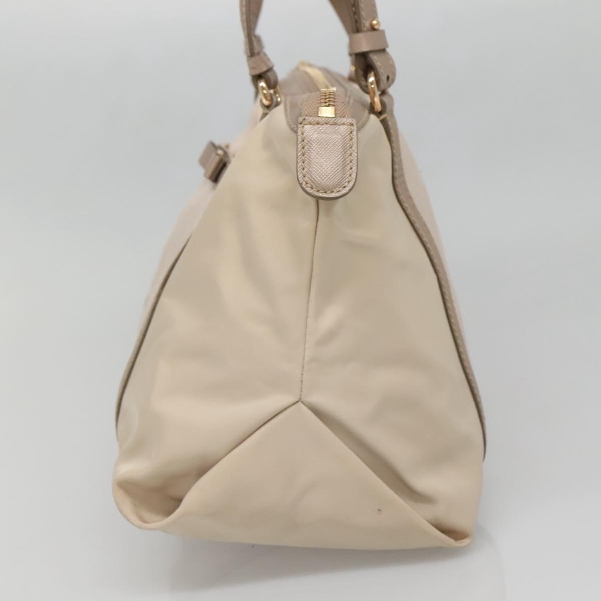 Salvatore Ferragamo Vala Handbag Nylon, Beige, Nylon, Handbag