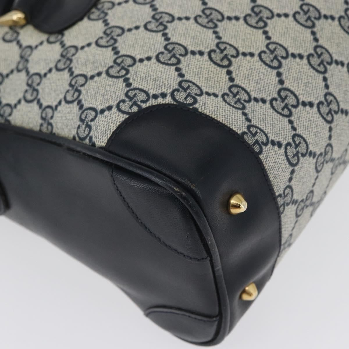 Gucci GG supreme handbag GG canvas, NAVY, PVC, Handbag