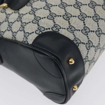 Gucci GG supreme handbag GG canvas, NAVY, PVC, Handbag