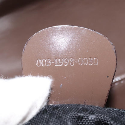 Gucci Vintage Bamboo Backpack Nylon and Patent Leather, BROWN, NYLON, Backpack