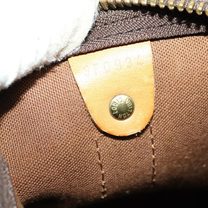 Louis Vuitton Keepall Bag Monogram Canvas, BROWN, CANVAS, Travel bag