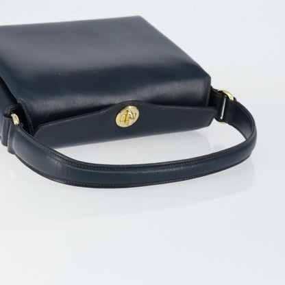 Gucci Vintage Convertible Box Crossbody Bag Leather, NAVY, LEATHER, Handbag