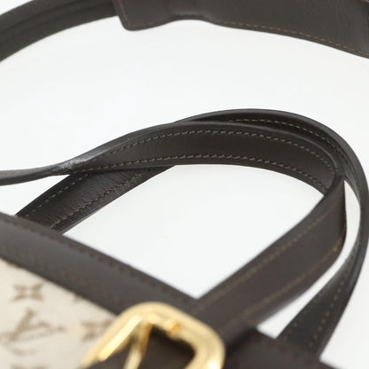 Louis Vuitton Francoise handbag Mini lin, KHAKI, CANVAS, Tote bag