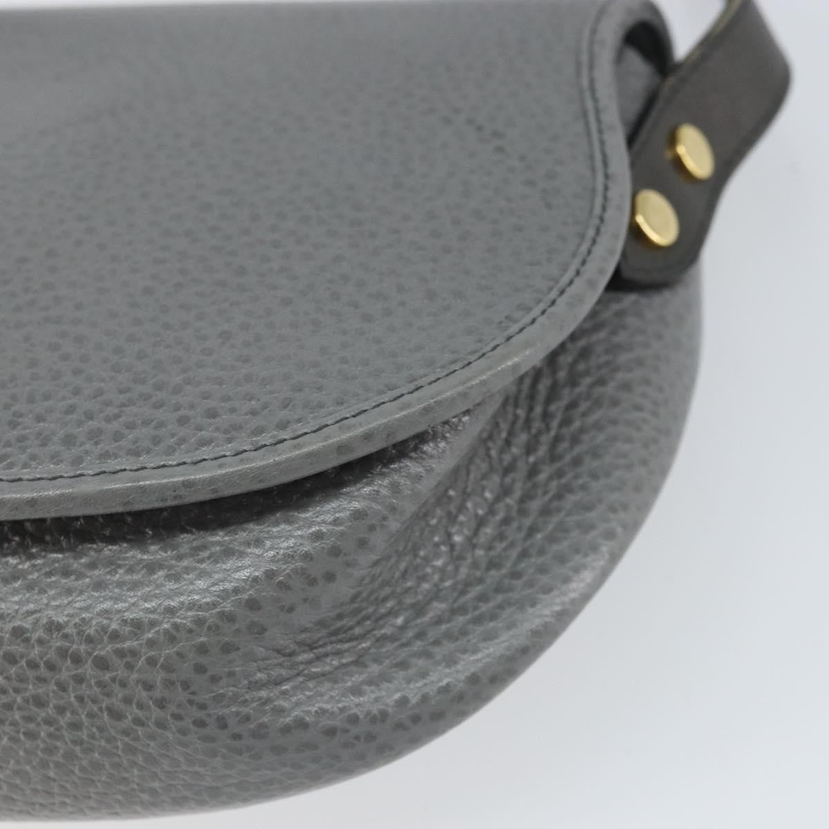 Christian Dior CD Shoulder bag Leather, GRAY, LEATHER, Shoulder bag