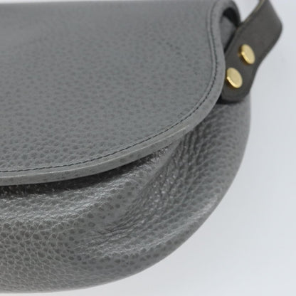 Christian Dior CD Shoulder bag Leather, GRAY, LEATHER, Shoulder bag