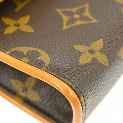 Louis Vuitton Florentine Waist Bag Monogram Canvas, BROWN, CANVAS, Shoulder bag
