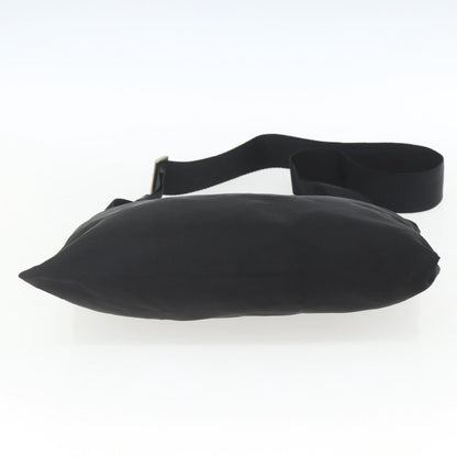 Prada Flat Messenger Bag Tessuto, BLACK, NYLON, Shoulder bag