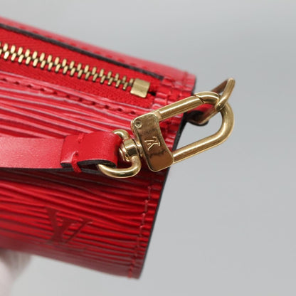 Louis Vuitton Soufflot Pochette Epi Leather, RED, LEATHER, Clutche & pouche
