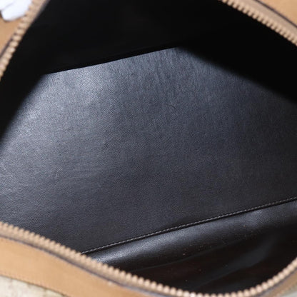 Celine Vintage Macadam Boston bag Canvas and Leather, BEIGE, CANVAS, Travel bag