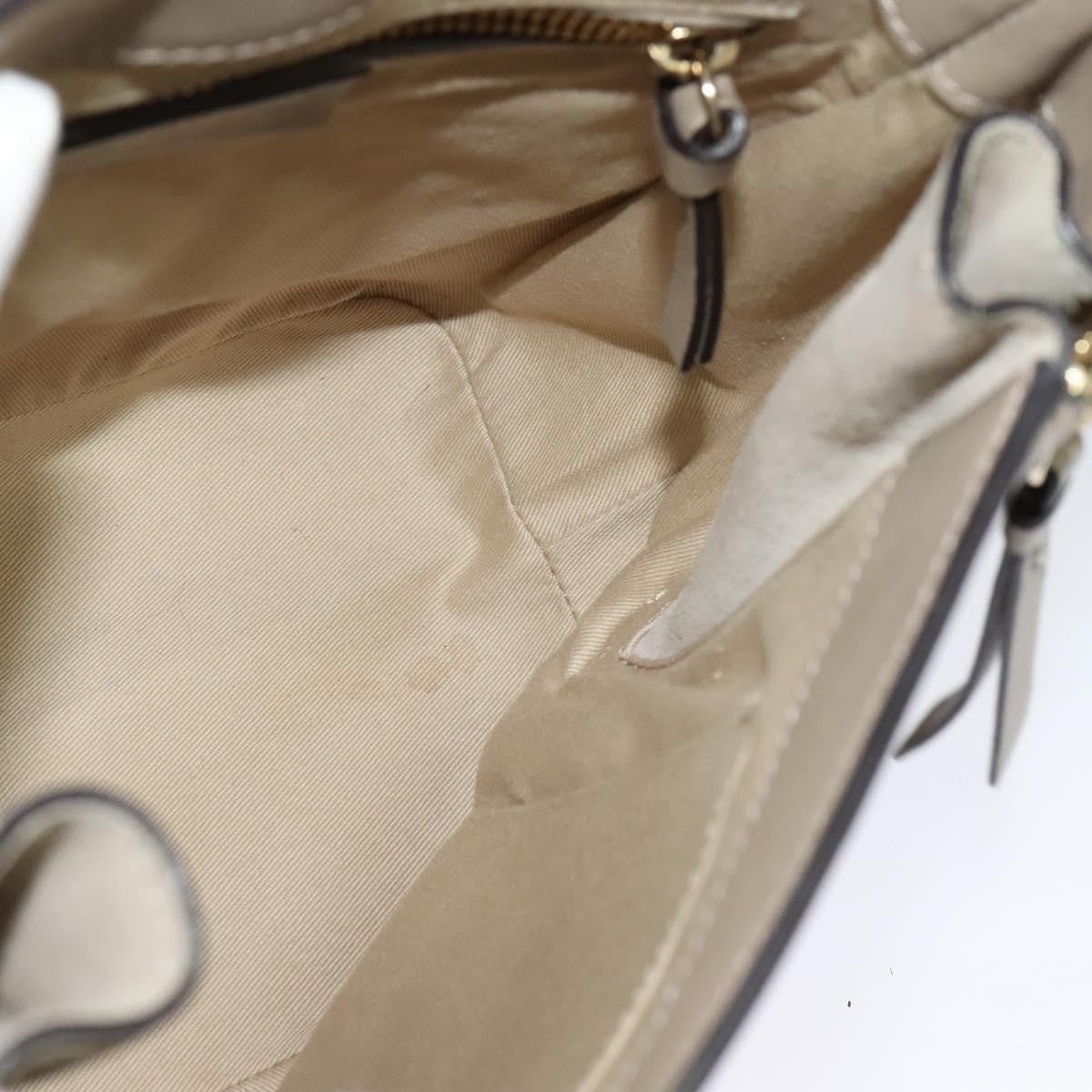 Chloe Faye Shoulder Bag Leather and Suede, GRAY, SUEDE, Shoulder bag