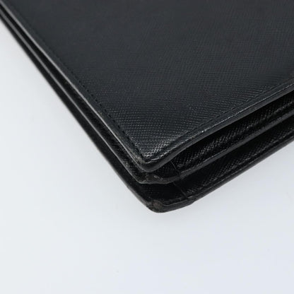 Saint Laurent Vintage Handbag Leather, BLACK, LEATHER, Handbag